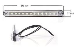 Umrissleuchte LED Positionsleuchte Weiss Sehr Dünn12/24V 826