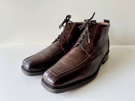 Herren Leder Stiefeletten Braun Gr. 42  Daniel Hechter  
