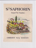 Etikette - St. Saphorin (Grand Vin Vaudois) /bd
