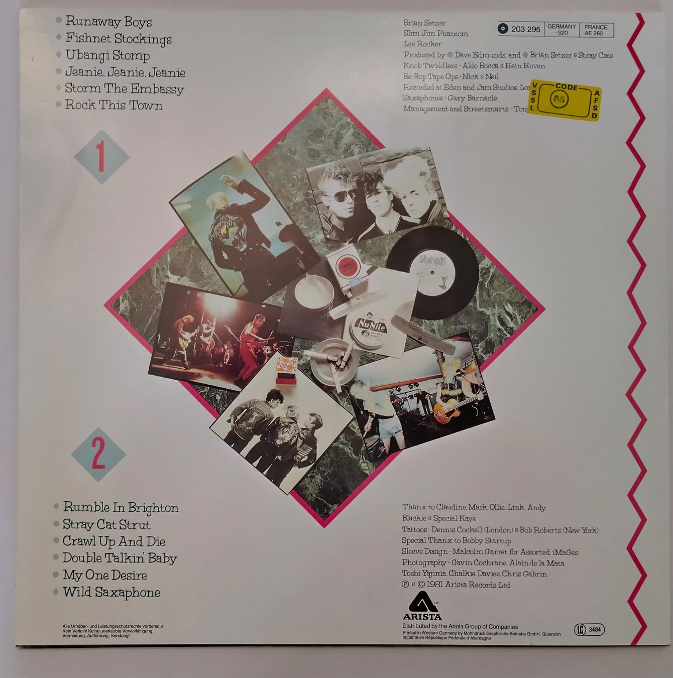 Schallplatten: Stray Cats / LP 1981 ab Fr. 14.- – Gebraucht aus Bellach von JingleJerry 1