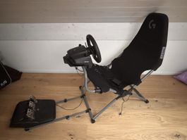 Logitech G923 mit Playseat Gaming Seat