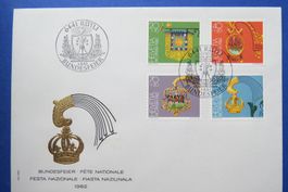 Couvert Pro Patria 1982 mit Sonderstempel RÜTLI 1.August 82