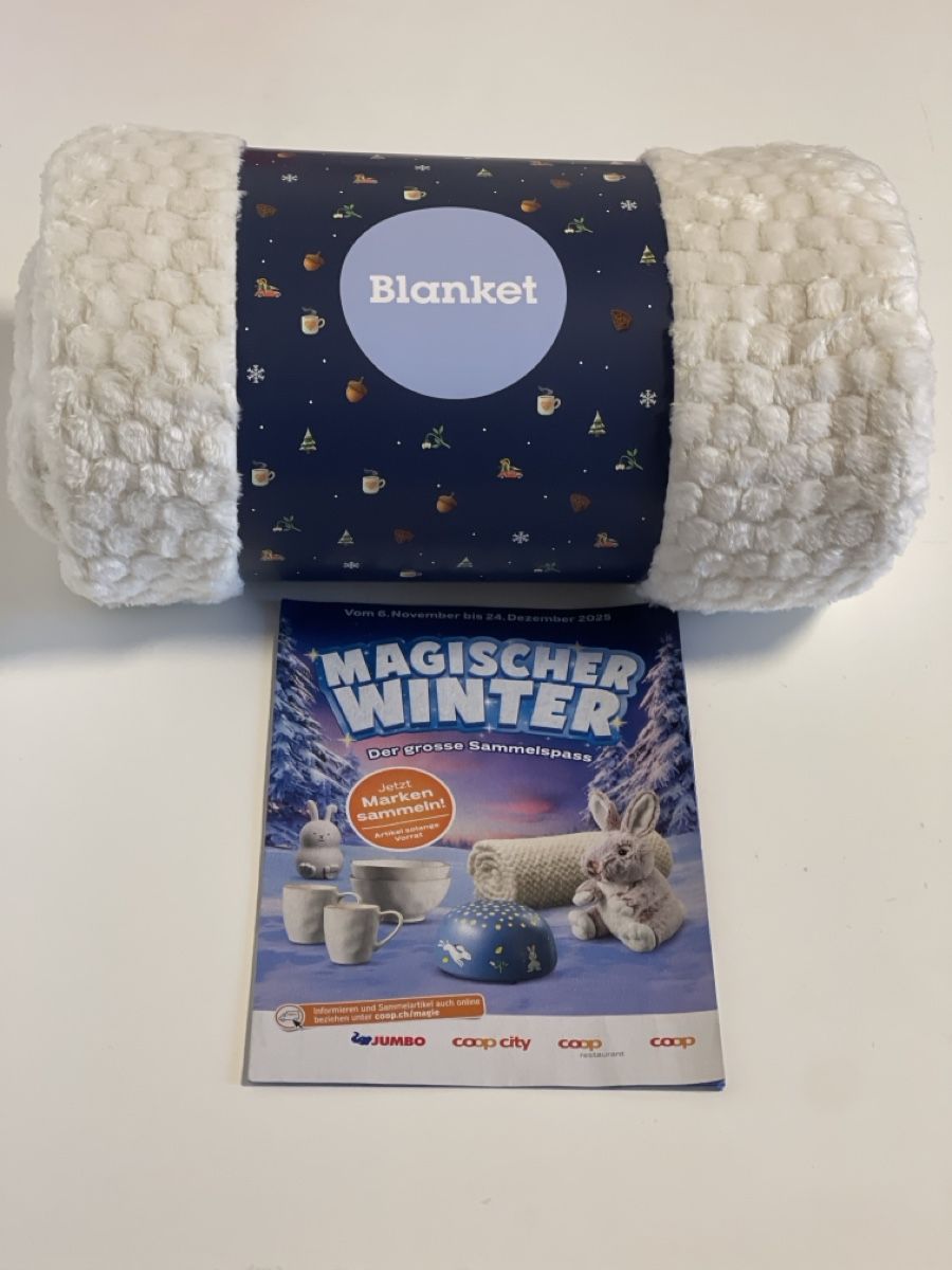 Coop Raccolte di bollini & punti: Coop - Magischer Winter - Kuscheldecke – Nuovo e nell'imballaggio originale da Gelterkinden venduto da cobra0110