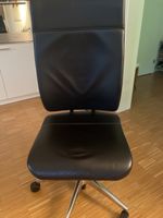 Bürostuhl Girsberger Leder schwarz gut erhalten