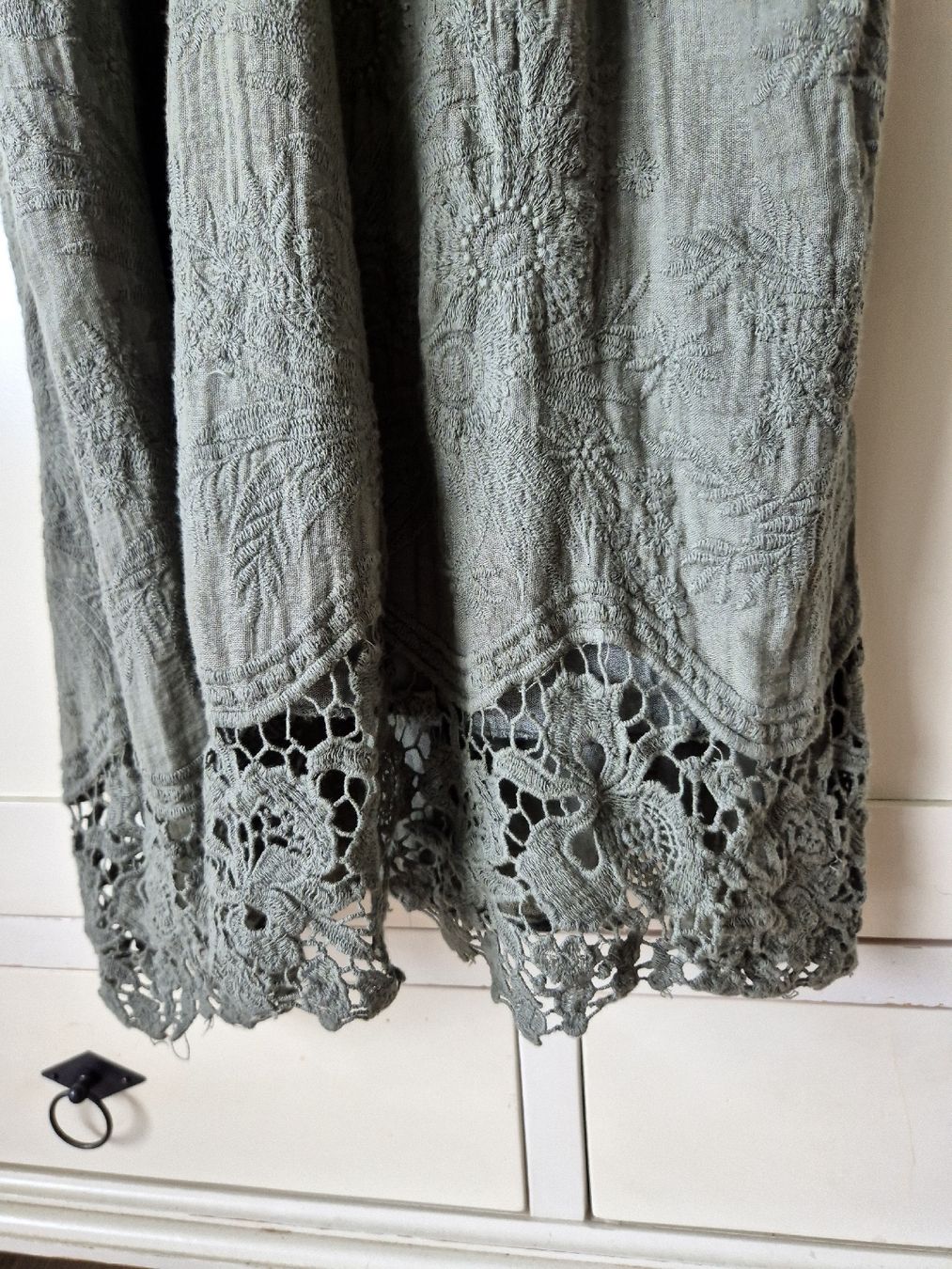 Vestiti: Elegantes Maxikleid mit Spitze, Gr. M – Usato da Oberbuchsiten venduto da Wilandra 1