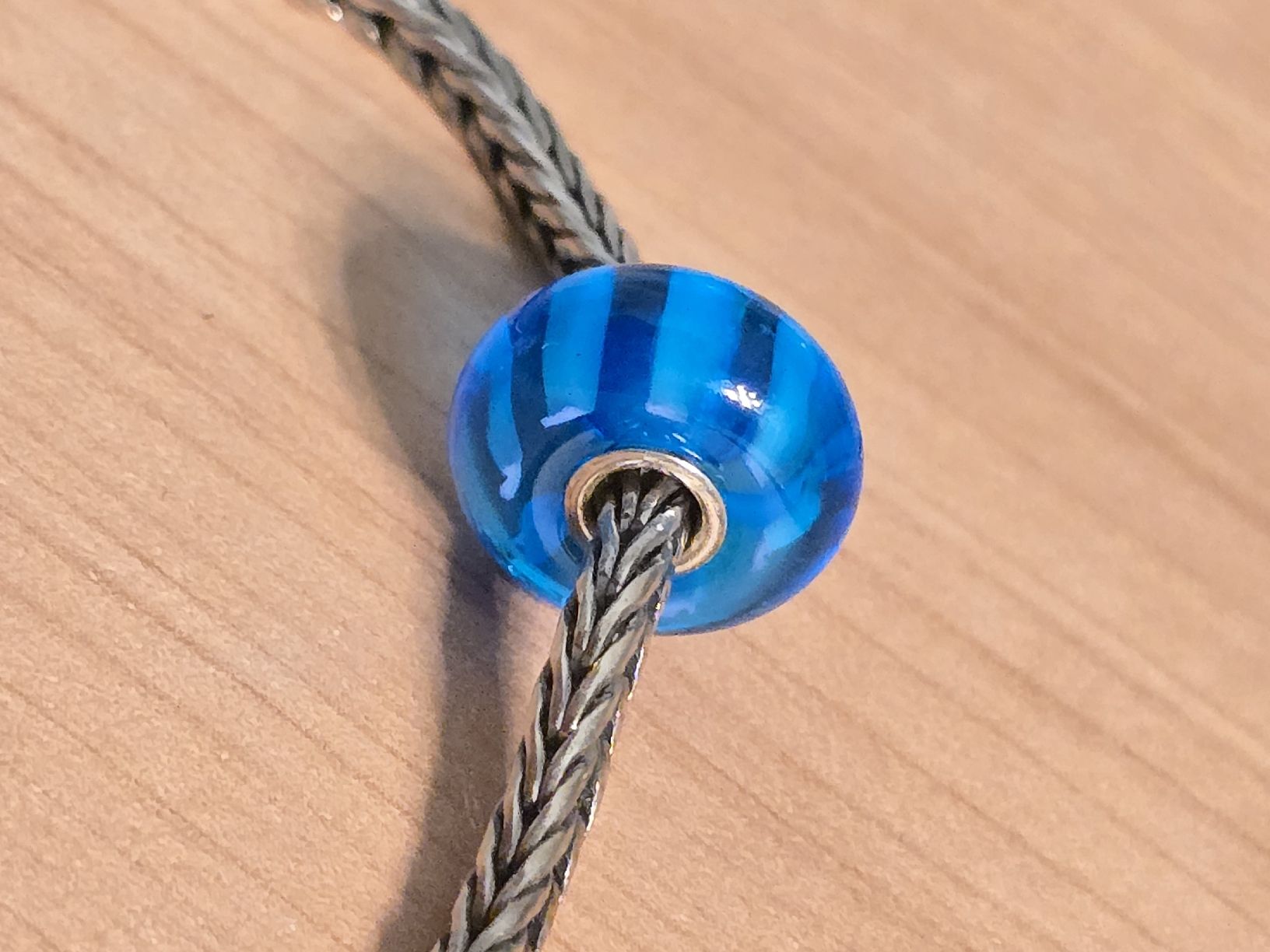 Anhänger: original Trollbeads Turquoise Stripe  – Gebraucht aus Flamatt von Tyrael01 3