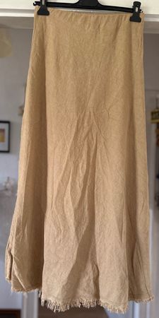 JUPE EN LIN ET VISCOSE! M SOLDES DE FIN DE SAISON