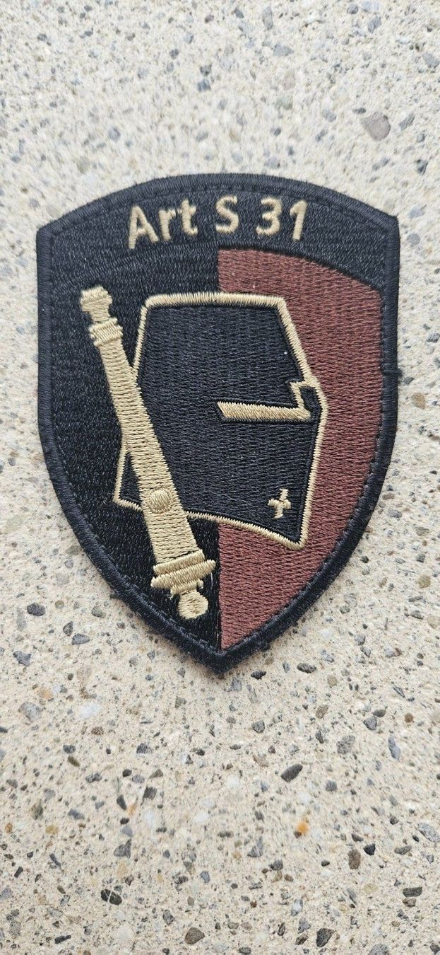 Schweizer Armee Placchette & Badge: *** Badge Art S 31 mit klett *** – Usato da Riedholz venduto da fr_sIruP