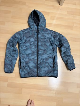 Peak Performance Daunenjacke blau mit Kapuze Grösse L