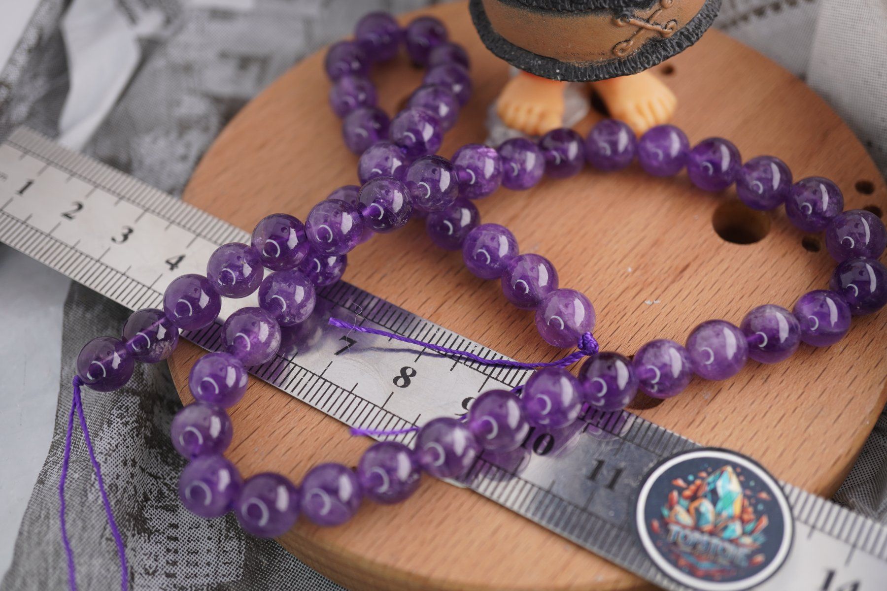 Minerali & Pietre curative: Amethyst  6mm Kugel Strang    Ab 1.- – Nuovo e nell'imballaggio originale da Eschenbach SG venduto da topstone 1