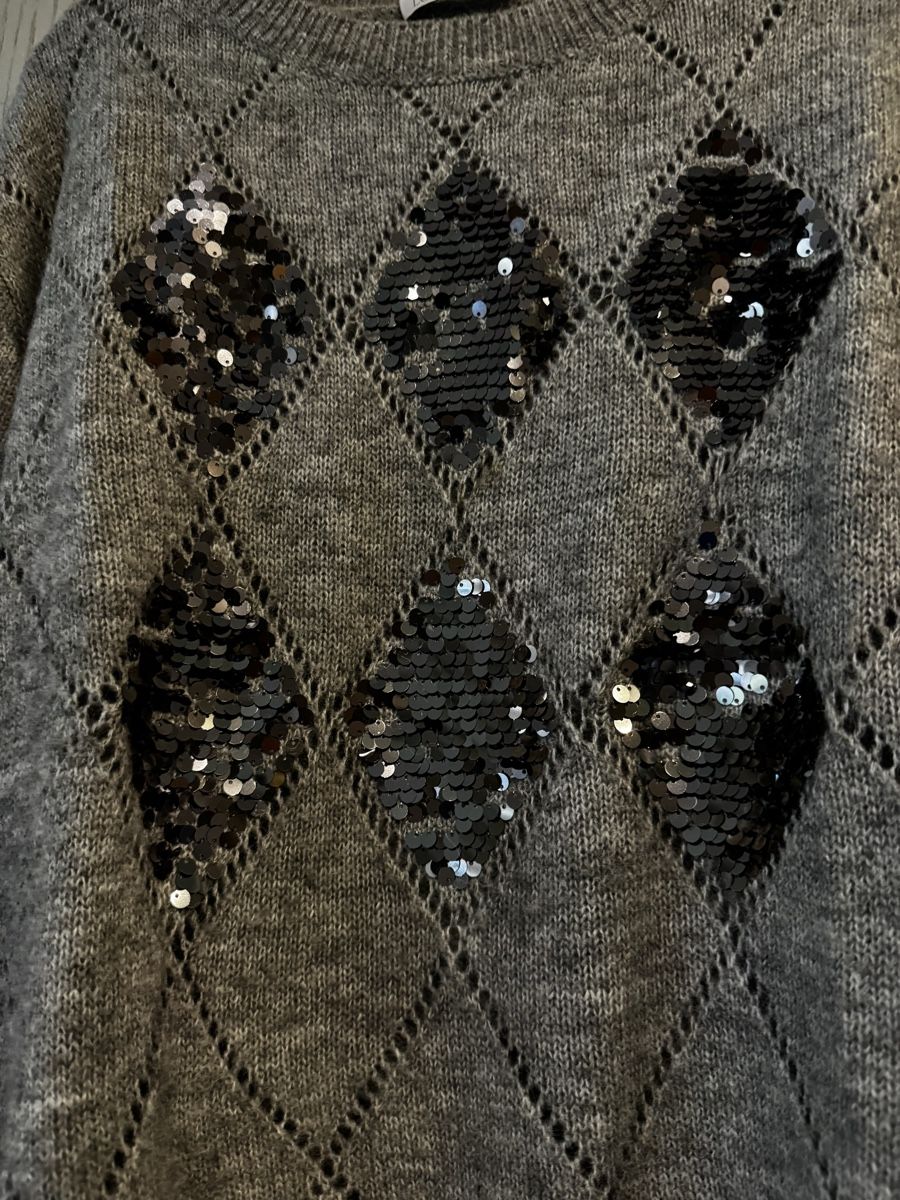 Benetton Pullover & Sweatshirts: Glitzer Rombenpulli – Gebraucht aus Wermatswil von -secondchance- 1