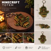 Minecraft Totem – 3D-Schlüsselanhänger