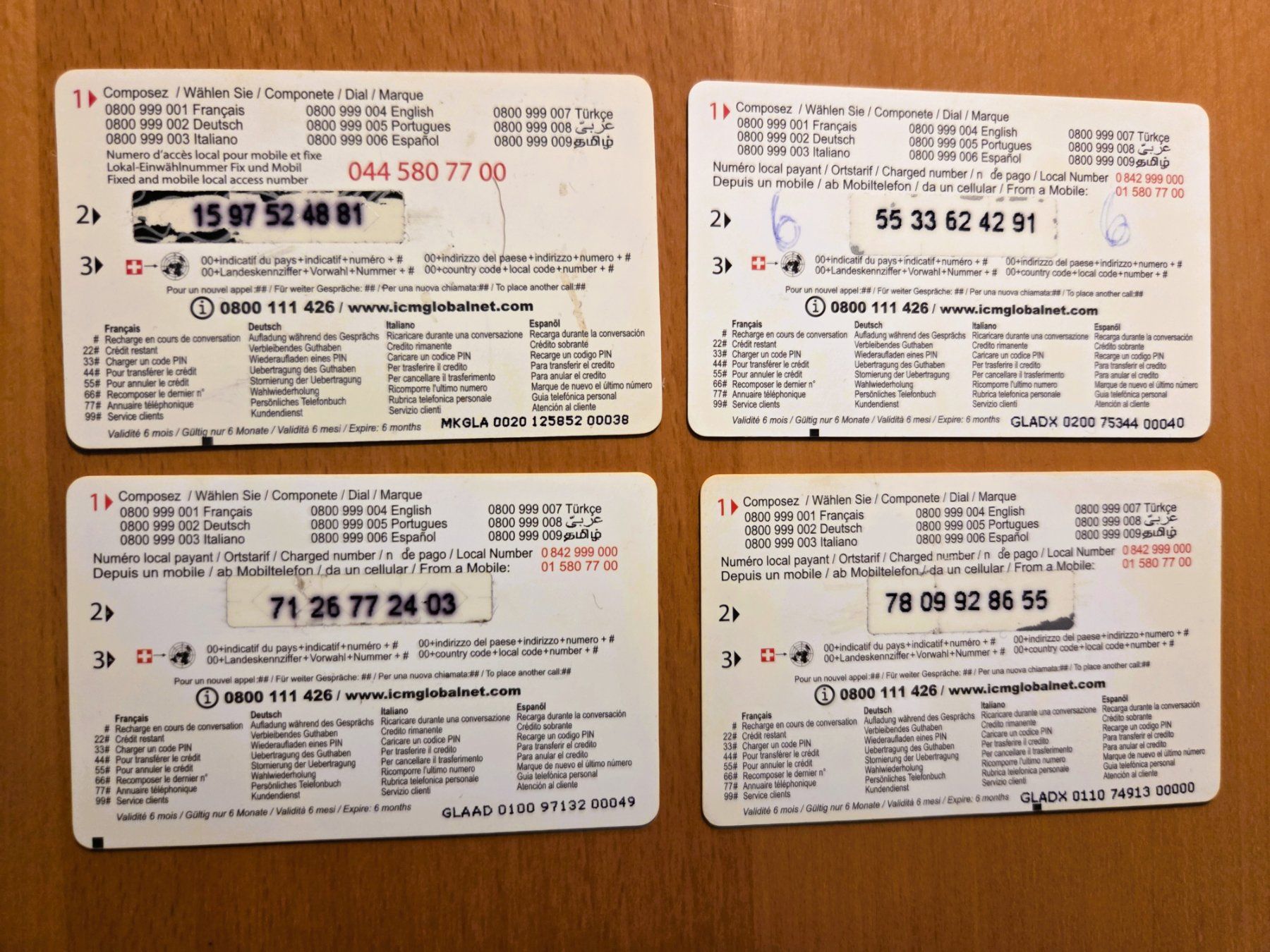 Schede telefoniche: DIVERSE - PREPAID - SCHWEIZ – Usato da Brüttisellen venduto da Nighttrain 1