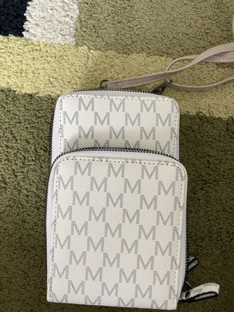 Schicke Umhängetasche in Weiss mit Muster - Top Zustand!