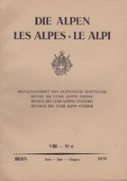 DIE ALPEN LES ALPS LE ALPI Jun 1932 RIVISTA CLUB ALPINO‪ Cas