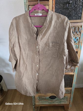 2-teiliges Set Hemd und Hose aus 100% Leinen. Gr.XL