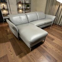 Ecksofa aus echtem Leder mit Funktionen (gratis Lieferung*)