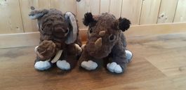 Nashorn und Elefant