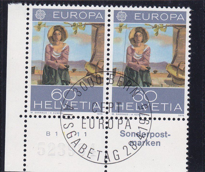 Alle Briefmarken: ET EUROPA 1975 – Neu (gemäss Beschreibung) aus Schliern b. Köniz von joni20 2