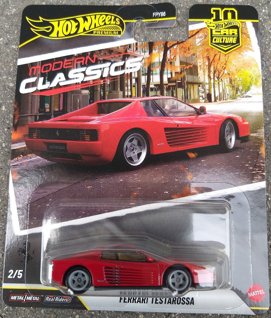 Ferrari Modellini d'auto: Hot Wheels Premium Modern Classics Ferrari Testarossa – Nuovo e nell'imballaggio originale da Brugg AG venduto da Evilweevil