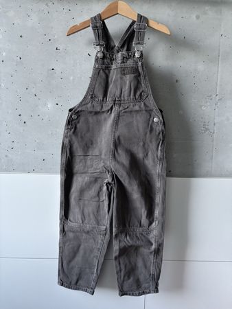 Zara Latzhose 110 Denim braun Jeans