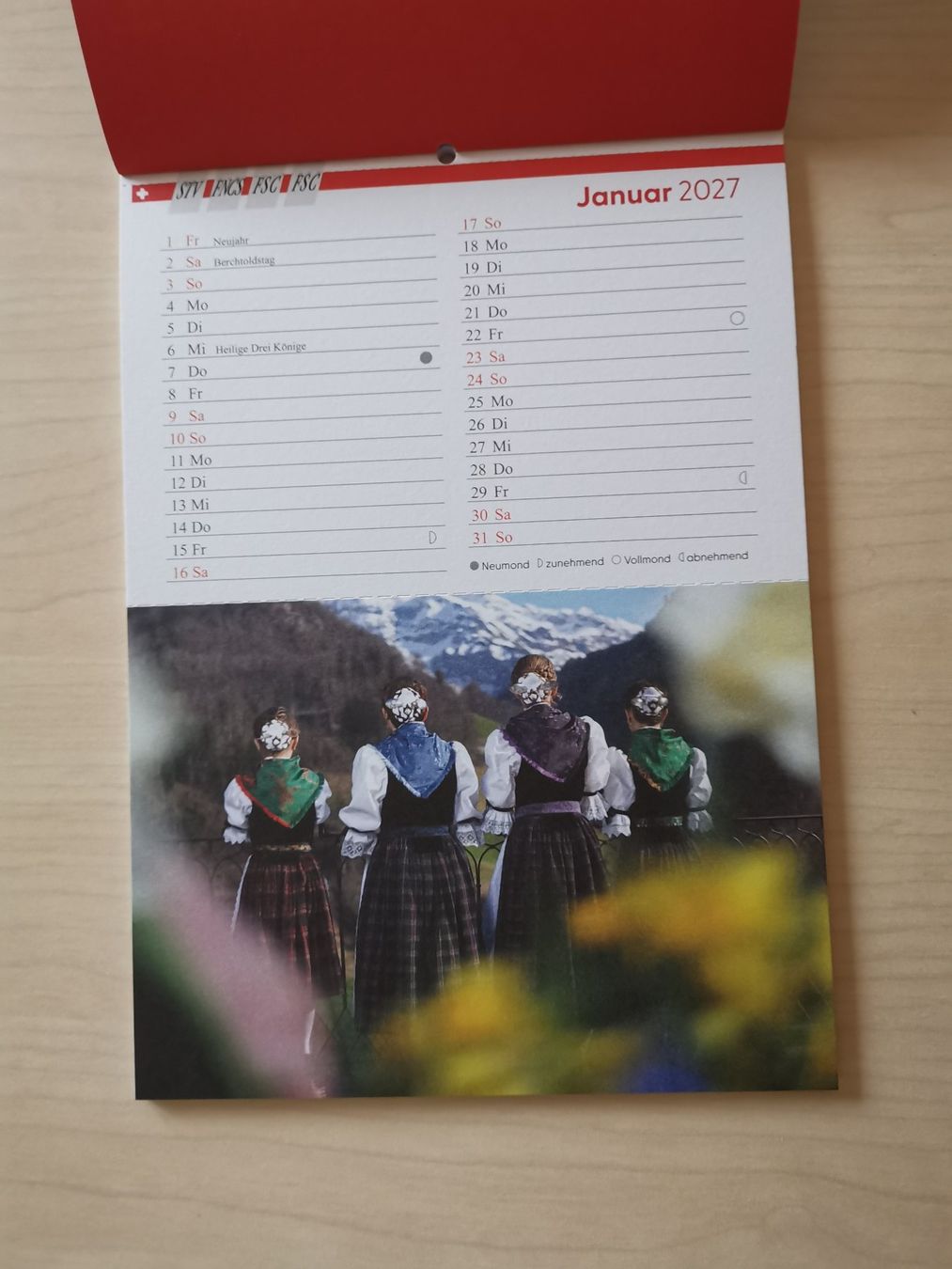 Kalender: Trachten Kalender 2027 – Neu (gemäss Beschreibung) aus Dornach von Hei50 1