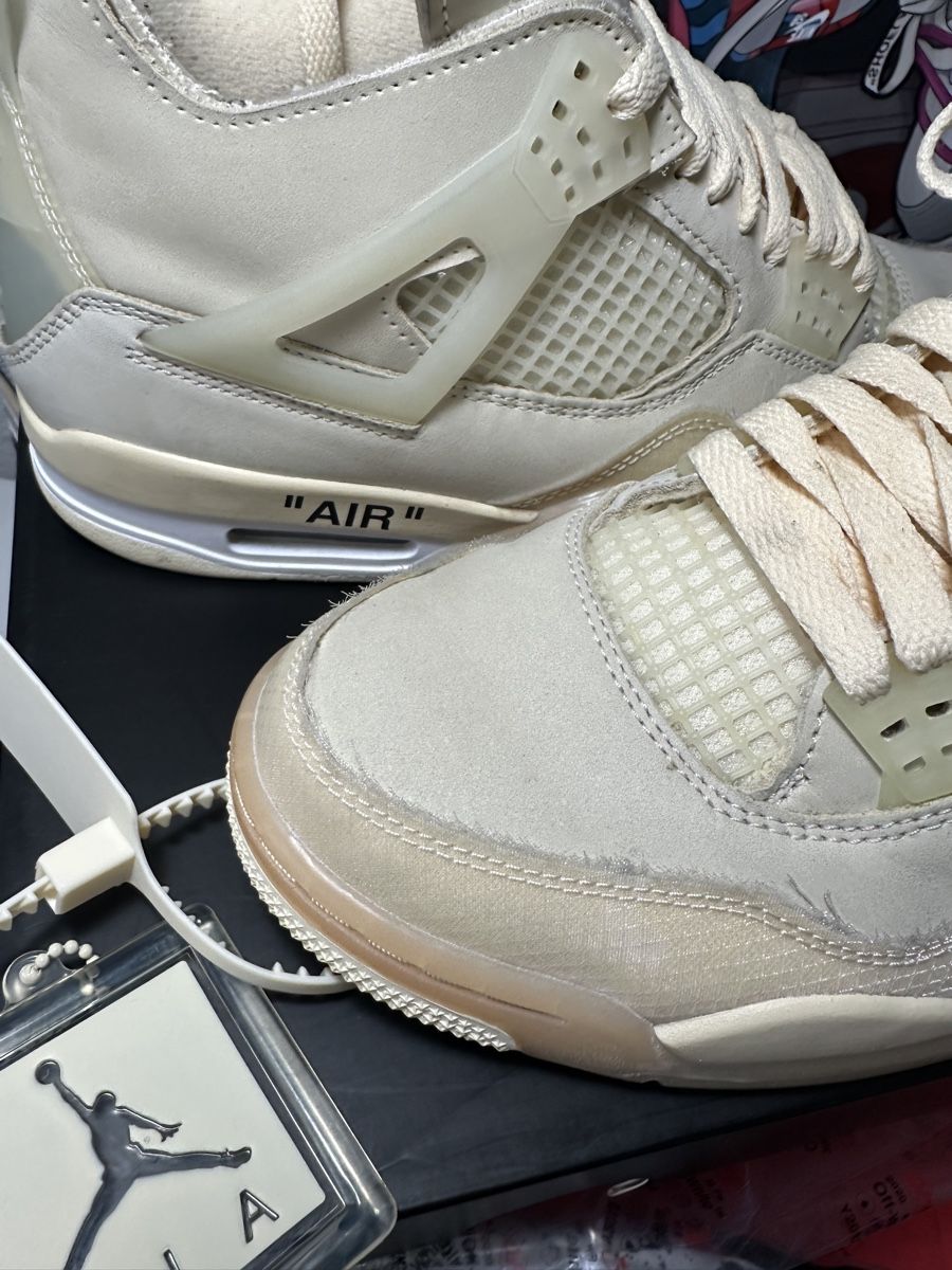 Off-White Scarpe da uomo: Jordan 4 OFF-WHITE Sail, Gr. 42.5 – Usato da Freidorf TG venduto da kickznlacez 2