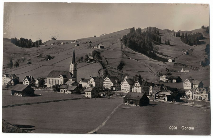 Cartoline postali: Gonten, gelaufen 1925 – Usato da Frauenfeld venduto da POML
