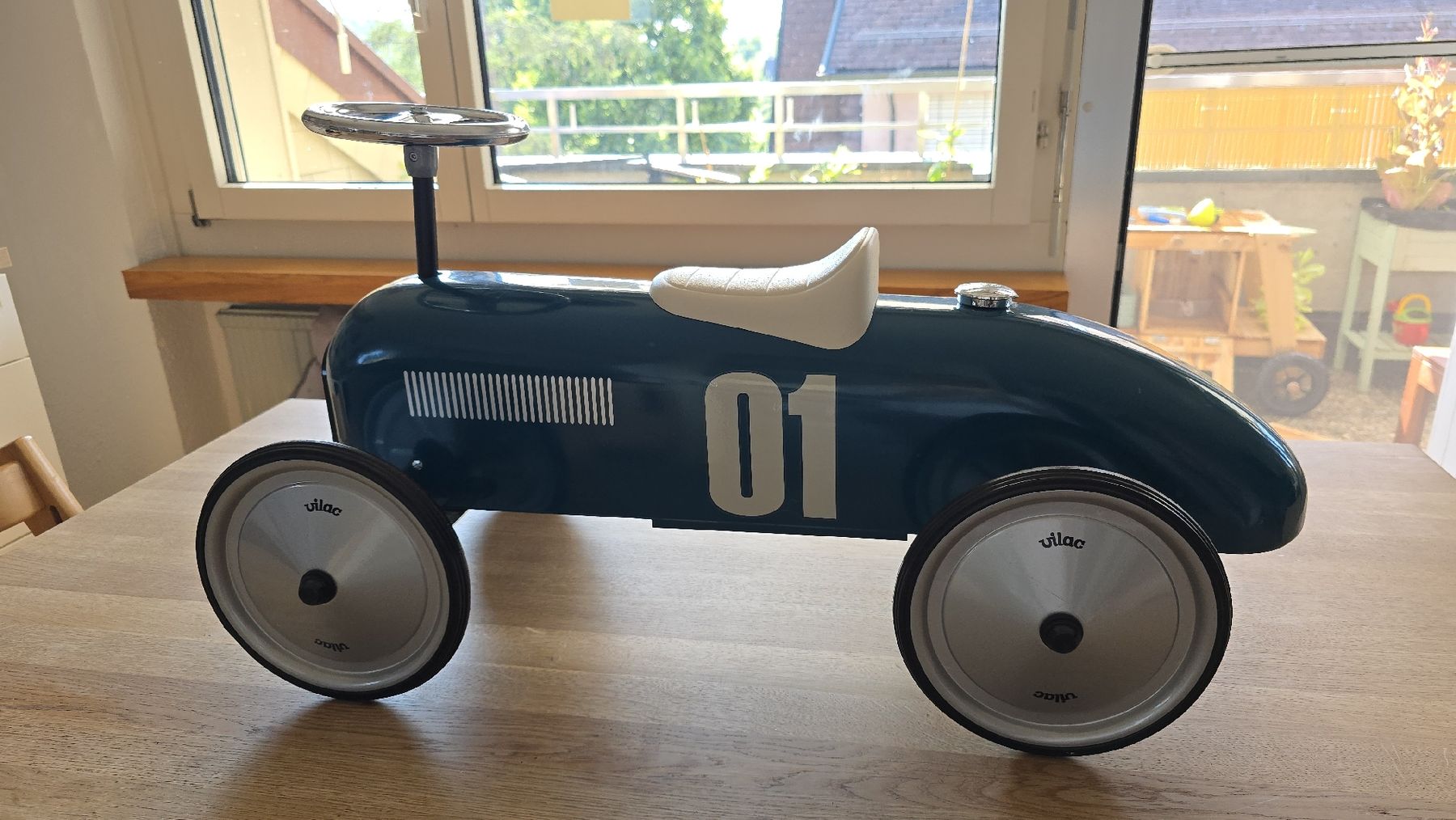 Vilac Veicoli per bambini: Vilac Retro Rutschauto Petrol – Usato da Buchberg venduto da MaddieF