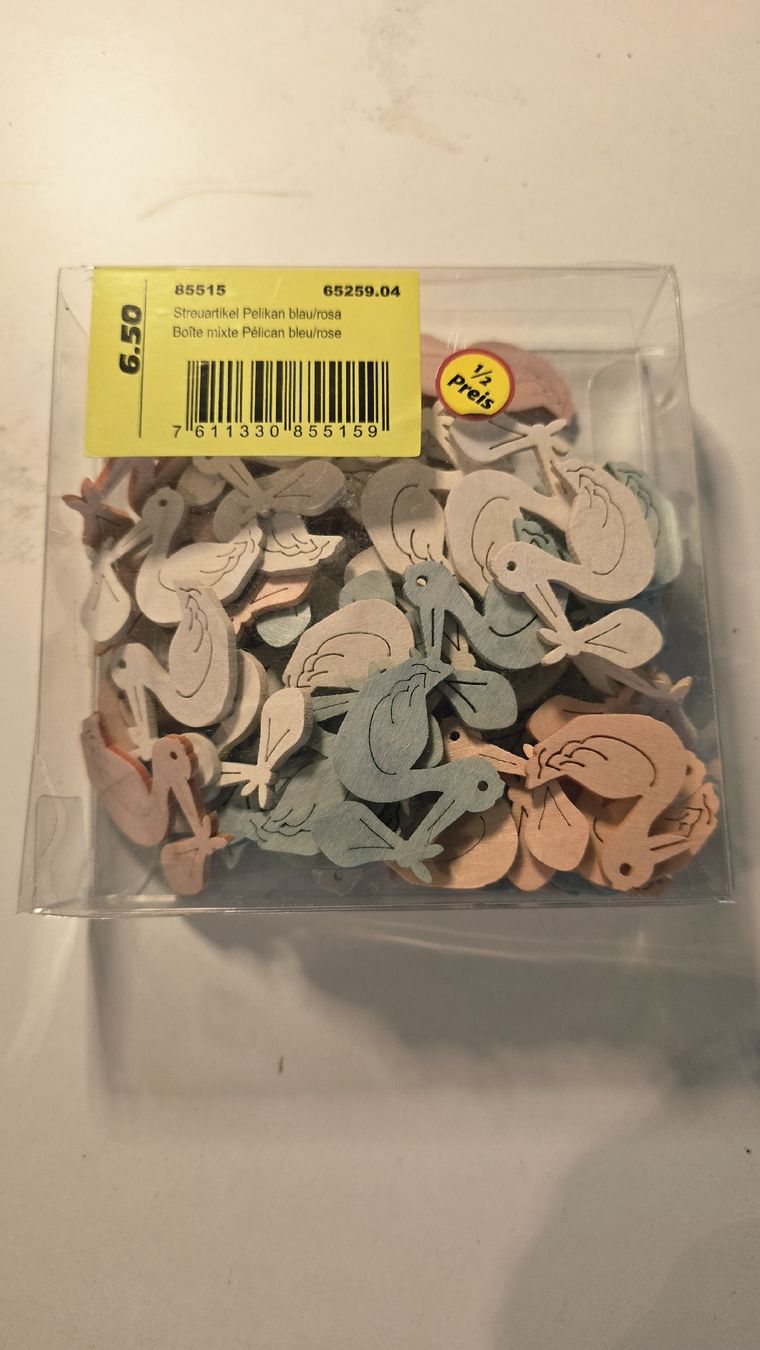 Kit bricolage: Holzfiguren Pelikan, Basteln, Deko, – Nuovo e nell'imballaggio originale da Dussnang venduto da Priska2285