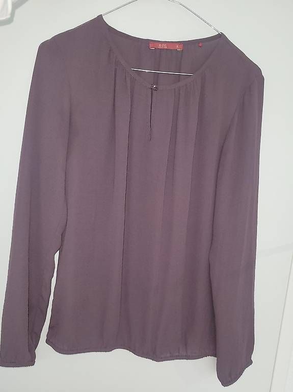 Esprit Camicette: Esprit Bluse pflaume Gr. S – Nuovo (secondo la descrizione) da Wettingen venduto da okatiki