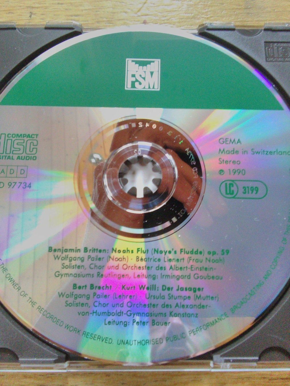 CD: Noahs Flut - Der Jasager – Usato da St. Gallen venduto da elk2020 2