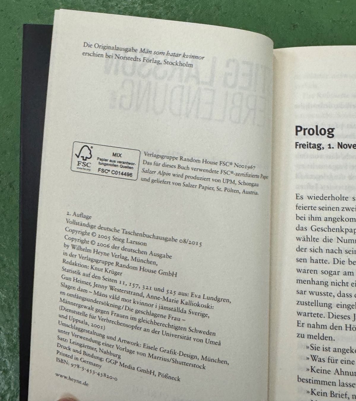 Livres: Stieg Larsson: Verblendung – D'occasion à Basel par Ostschweiz06 3