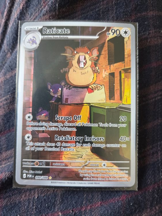 Pokemon Raticate 099/088 Illustration Rare IR Full Art EN (Gebraucht ...