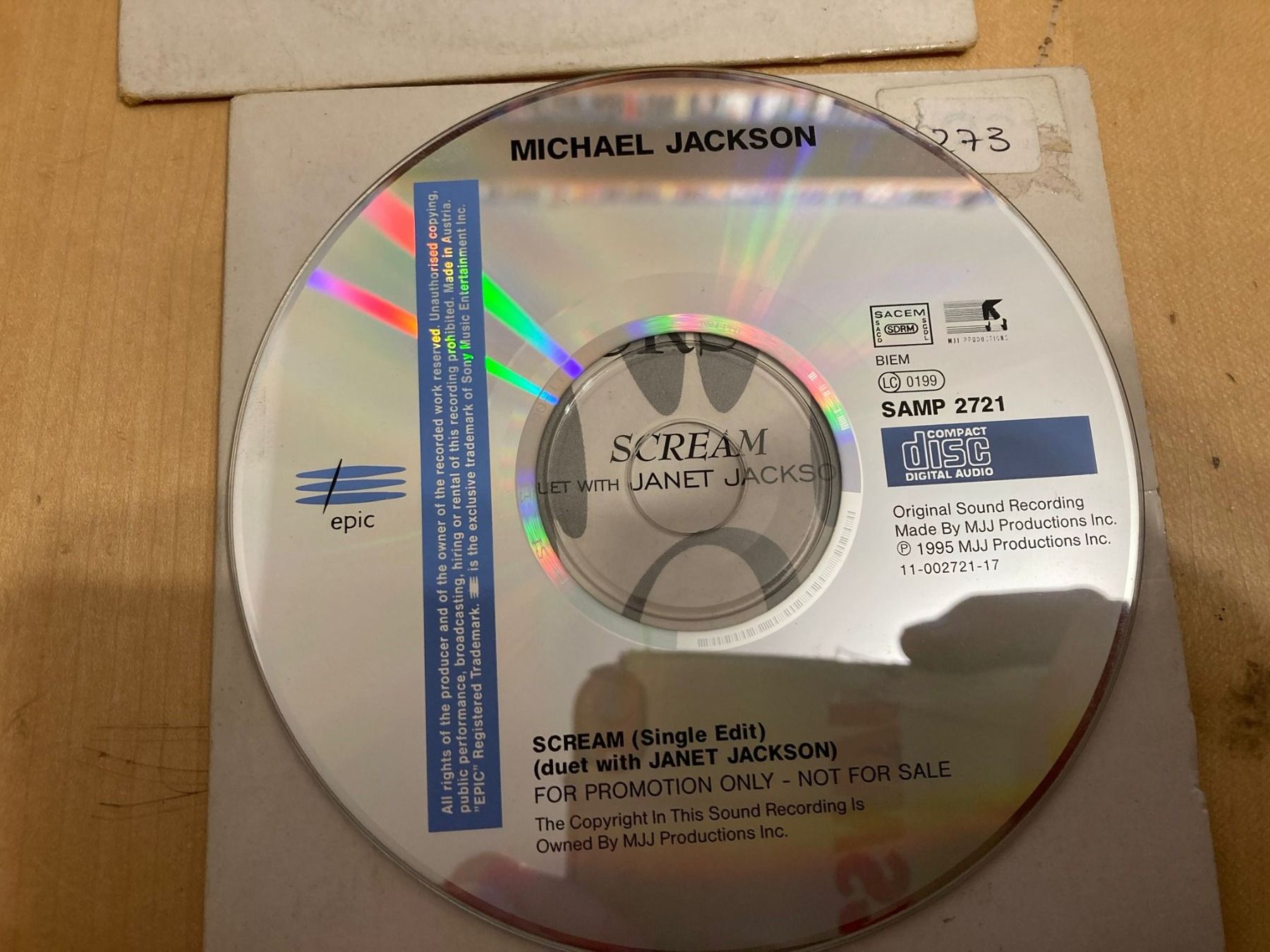 CD: Michael Jackson Janet Jackson -  Scream promo CD – Usato da Mörel venduto da Manolocana 1