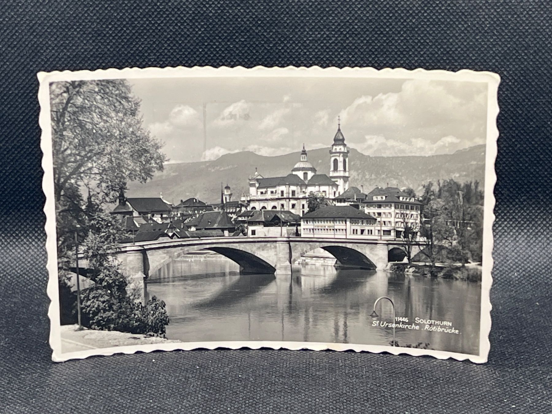 Cartoline postali: Solothurn St. Ursenkirche, Rötibrücke – Usato da Widnau venduto da Brusi9