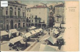 Lugano - Un giorno di Marcato - animee - coloriert