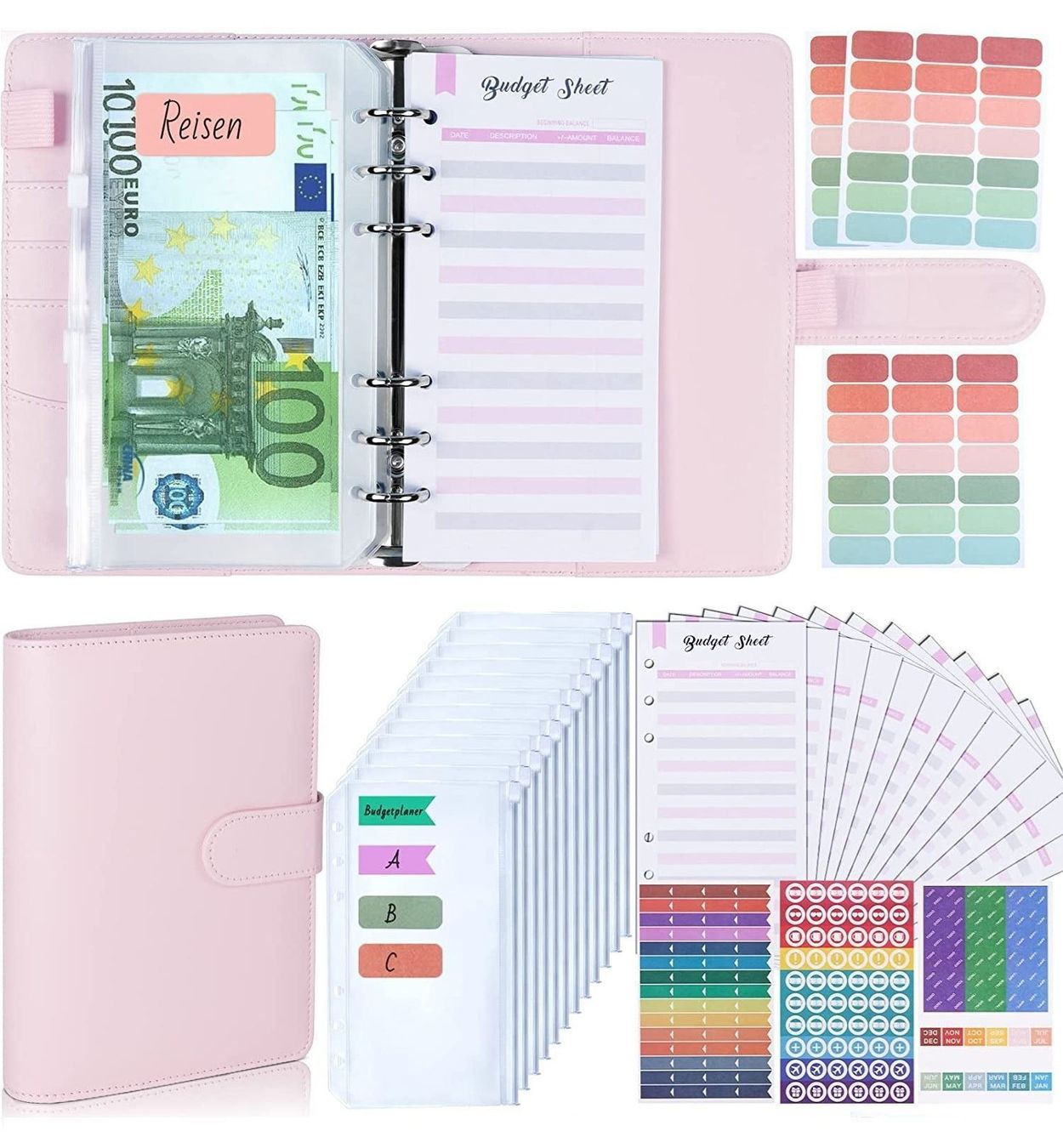 Blocchi: Budget Planner 6 Löcher mit Geldfächer – Nuovo (secondo la descrizione) da Thun venduto da Top32