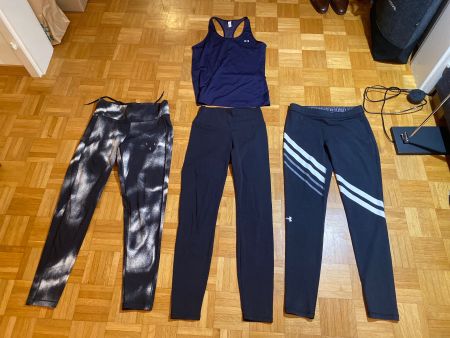 Sport Leggings 3 Paar Gr S/M