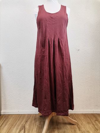 GUDRUN SJÖDÉN Sommerkleid Gr. L – Bordeaux/Weinrot