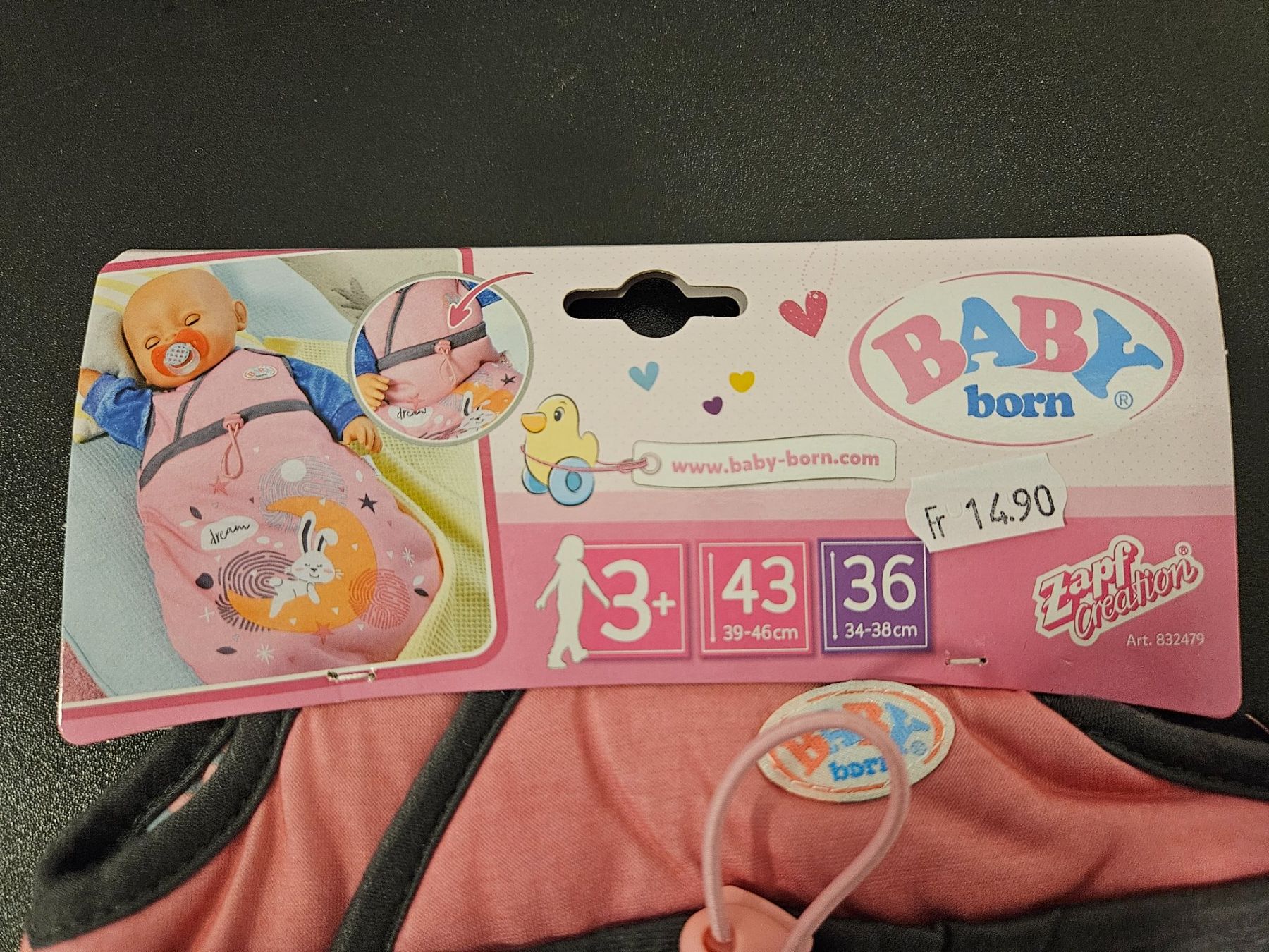 Zapf Creation Bambole: Neu - Baby Born - Schlafsack – Nuovo e nell'imballaggio originale da Dagmersellen venduto da Jarsetz_Restposten 1