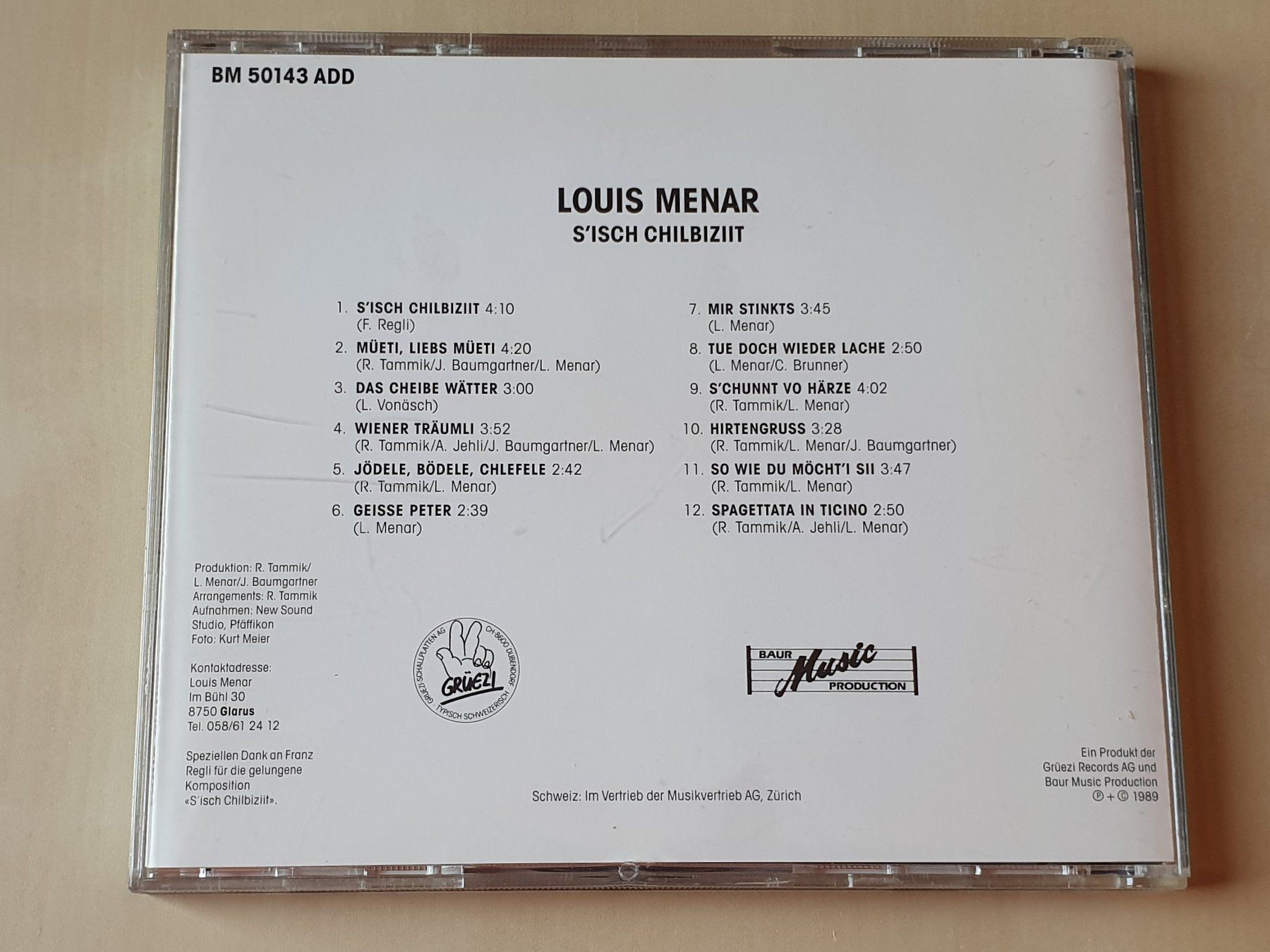 CD: Louis Menar sisch Chilbiziit – Usato da Stansstad venduto da collectorsshop 1