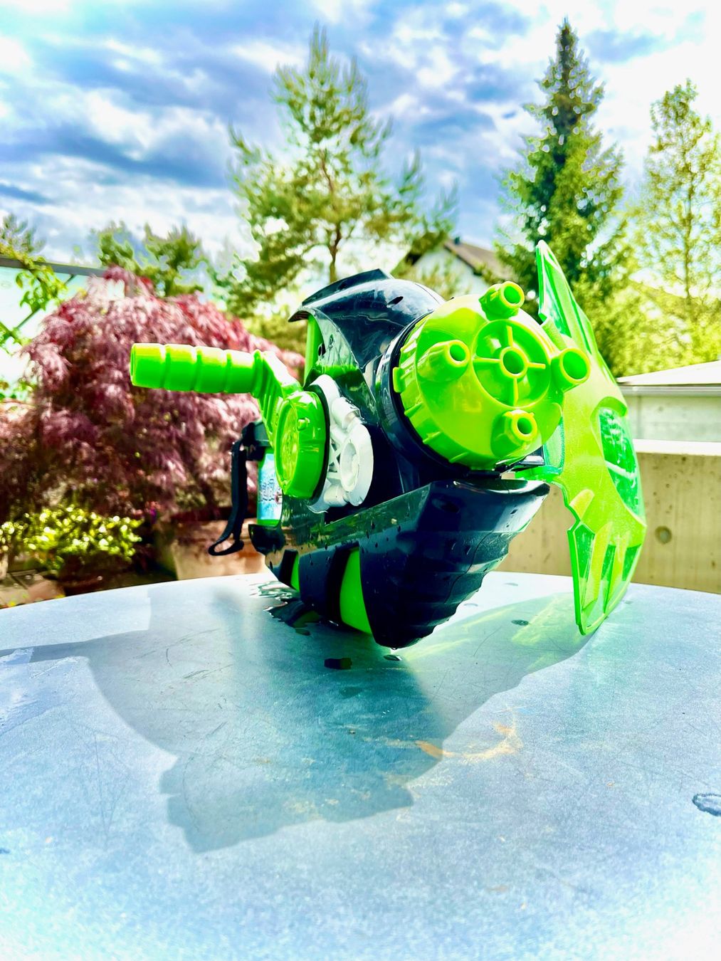 AQUACRAFT Gartenschlauch Spritzpistole – Ergonomisch, Zwei Sprüharten, Daumensteuerung