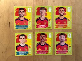 6x Panini WM2026 Spanien