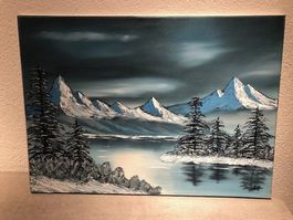 Ölgemälde Winterlandschaft