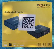 Delock HDMI Audio Extractor 4K UHD, neu, Verpackung geöffnet