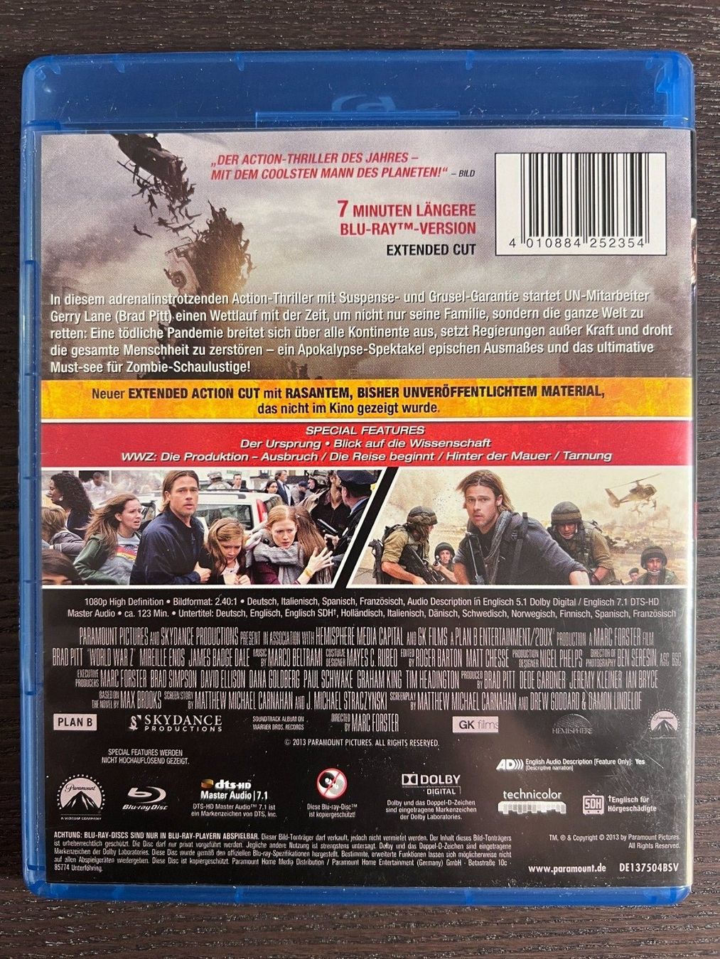 Tutti i DVDs: World War Z – Usato da Zürich venduto da Blu-ray_ZH 1