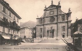 Bellinzona TI Piazza Collegiata Cattedrale