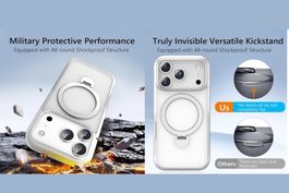 iPhone 17 Pro Max Hülle MagSafe Ring Stand, Coque iPhone