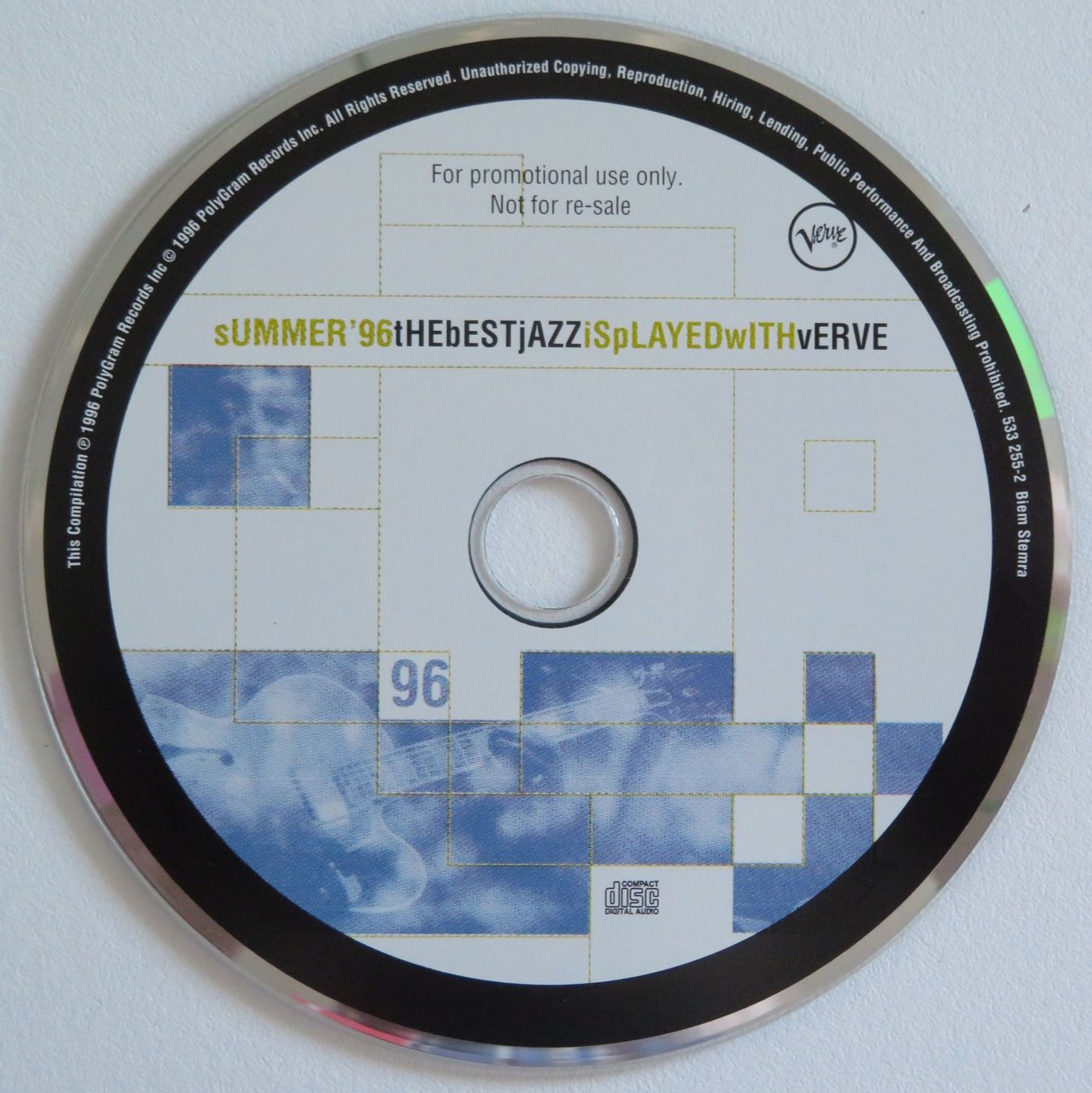 CDs: CD Summer Jazz 96 - Verve 533 255-2, 1996 – Gebraucht aus Oberriet SG von Manick 3